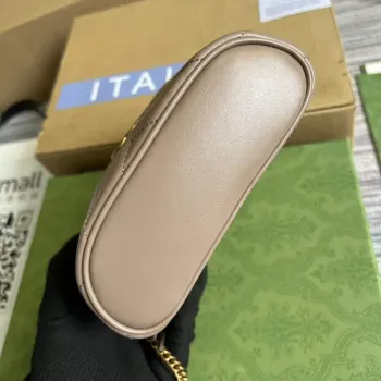 Gucci 699515 GG Marmont Mini Top Handle Bag Light pink