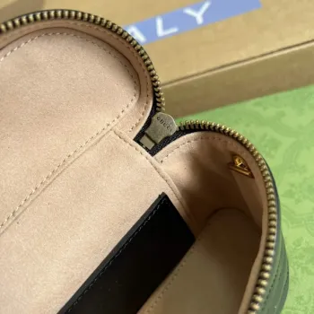 Gucci 699515 GG Marmont Mini Top Handle Bag Black