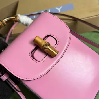 Gucci 702106 Bamboo Mini Handbag Pink