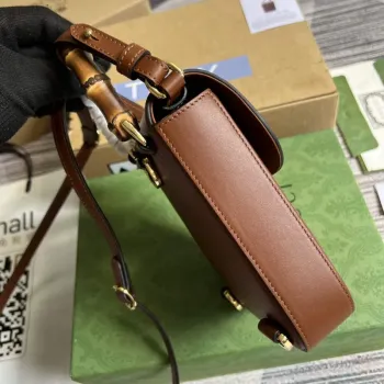 Gucci 702106 Bamboo Mini Handbag Brown