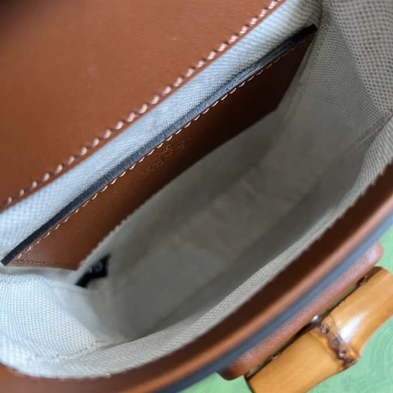 Gucci 702106 Bamboo Mini Handbag Brown