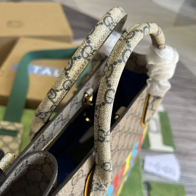 Gucci 680956 Exquisite Gucci Small Tote Bag Beige