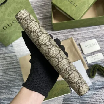 Gucci 456117 GG Marmont Zip Around Wallet White