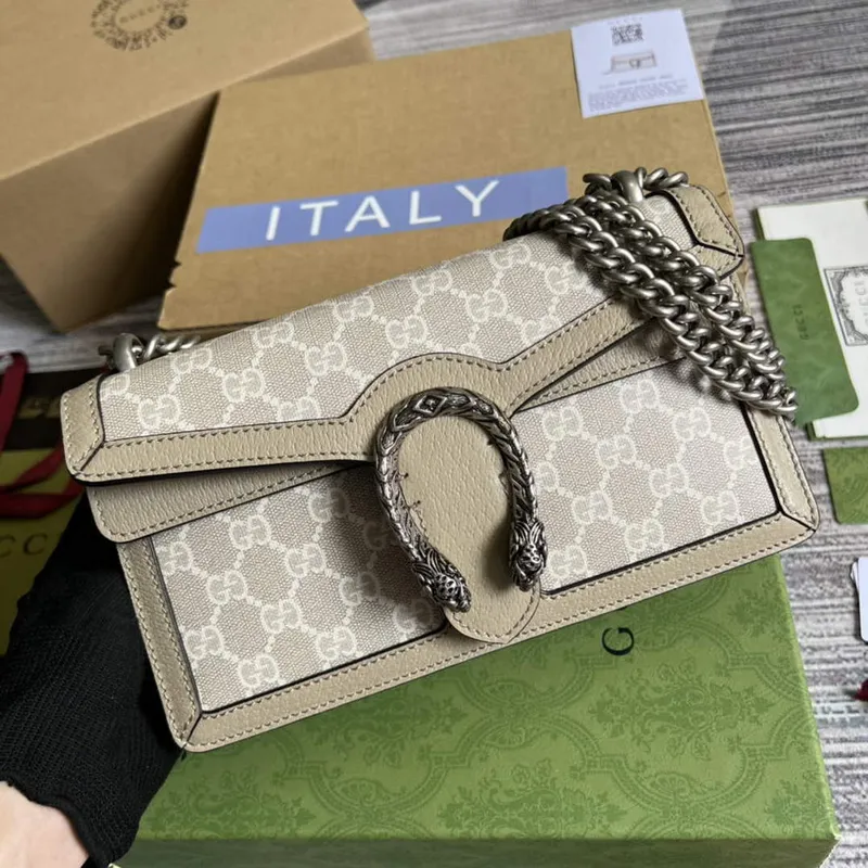 Gucci 499623 Dionysus small GG bag Oatmeal