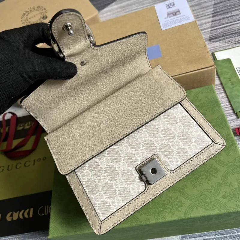 Gucci 421970 Dionysus GG mini bag Oatmeal