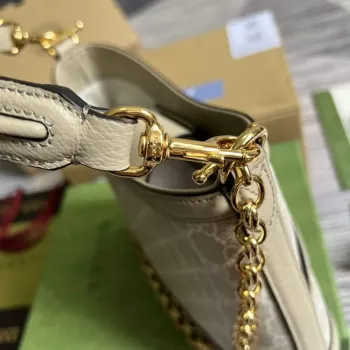 Gucci 696011 Large shoulder bag with Interlocking G Oatmeal