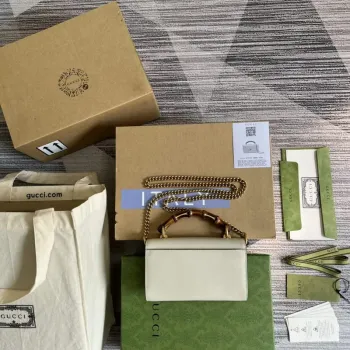 Gucci 675795 Gucci Diana mini shoulder bag White