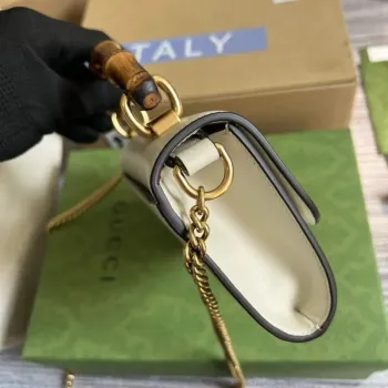 Gucci 675795 Gucci Diana mini shoulder bag White