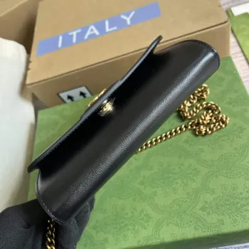 Gucci 675795 Gucci Diana mini shoulder bag Black