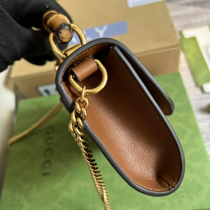 Gucci 675795 Gucci Diana mini shoulder bag Brown