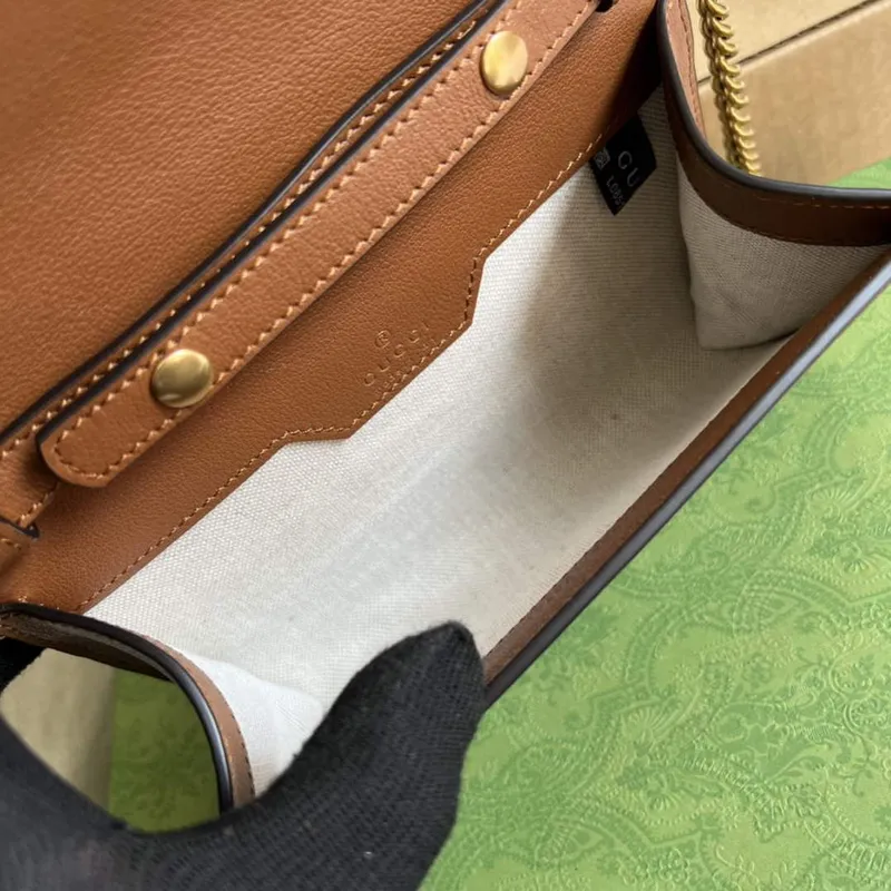 Gucci 675795 Gucci Diana mini shoulder bag Brown
