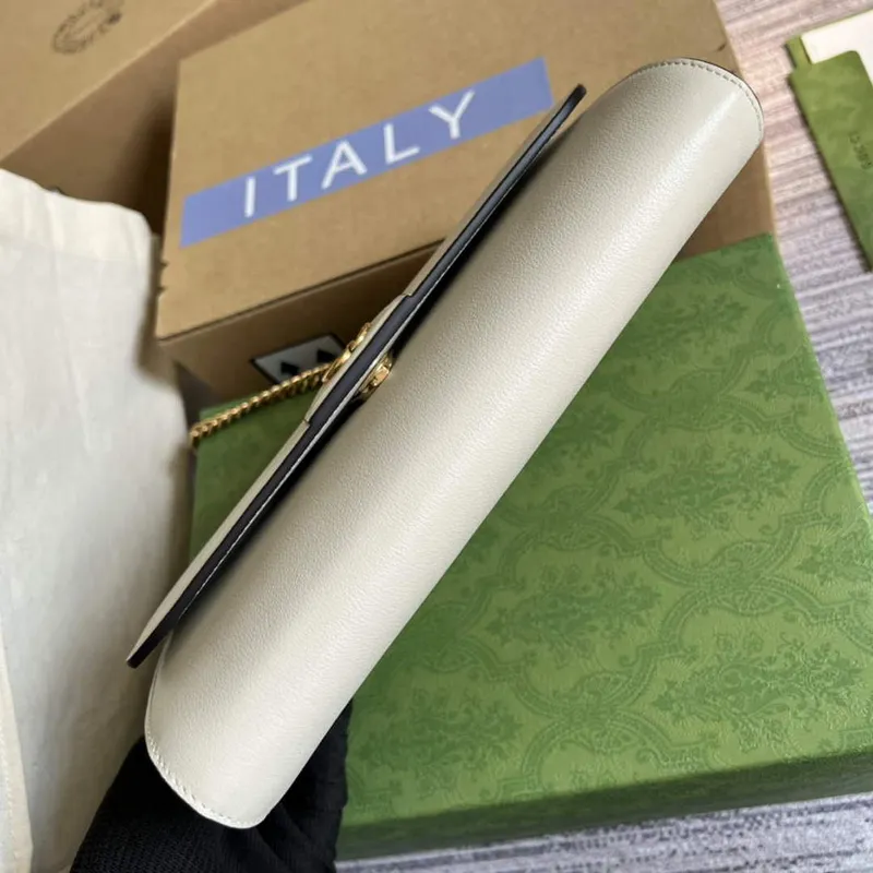 Gucci 675794 Gucci Diana Small Shoulder Bag White