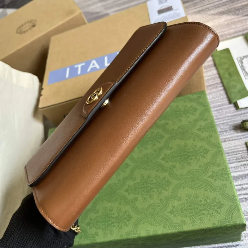 Gucci 675794 Gucci Diana Small Shoulder Bag Brown