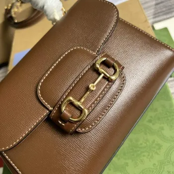 Gucci 703848 Gucci Horsebit 1955 Mini Bag Brown