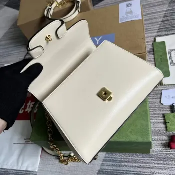 Gucci 703848 Gucci Horsebit 1955 Mini Bag White