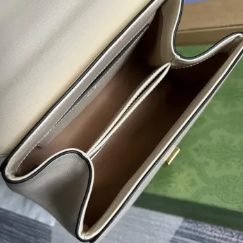 Gucci 703848 Gucci Horsebit 1955 Mini Bag White