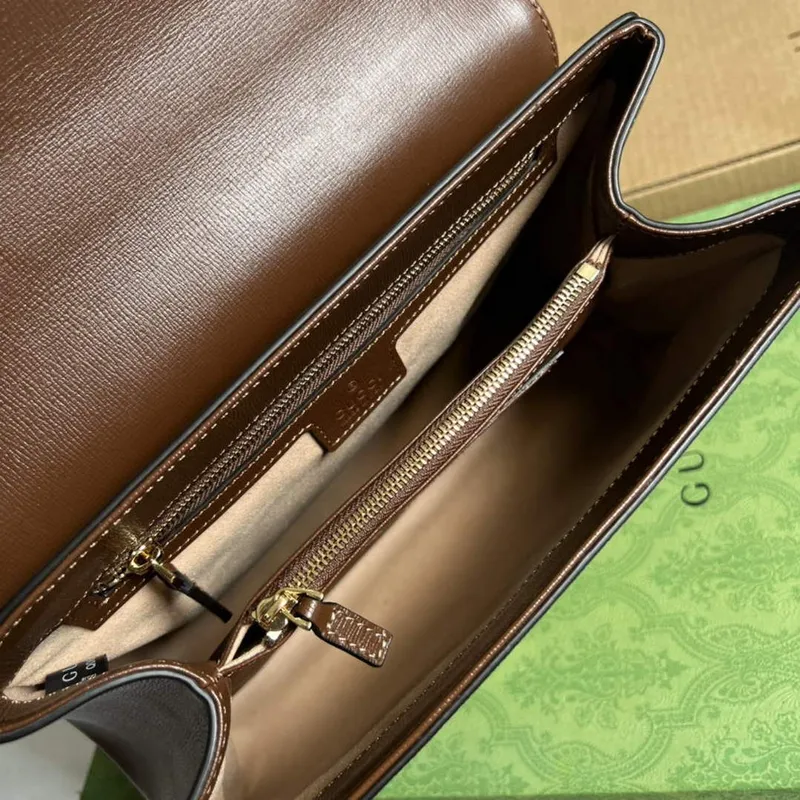 Gucci 702049 Horsebit 1955 Medium Bag Beige Brown