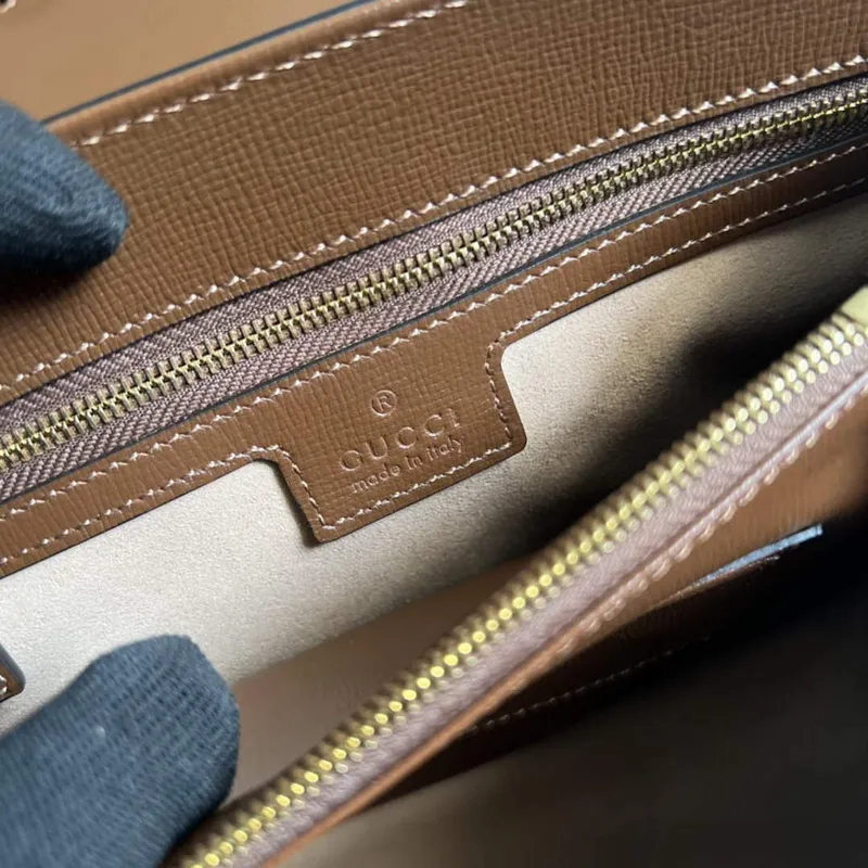 Gucci 702049 Horsebit 1955 Medium Bag Beige Brown