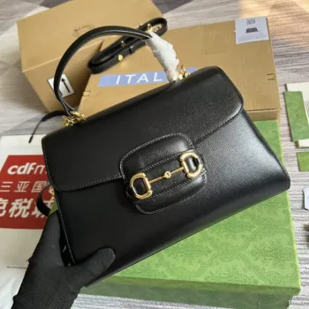 Gucci 702049 Horsebit 1955 Medium Bag Black