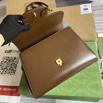 Gucci 702049 Horsebit 1955 Medium Bag Brown