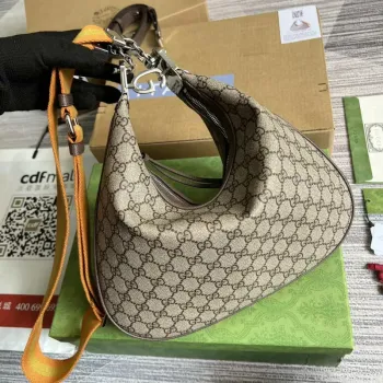 Gucci 702823 Gucci Attache large shoulder bag Beige and ebony