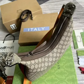 Gucci 702823 Gucci Attache large shoulder bag Beige and ebony