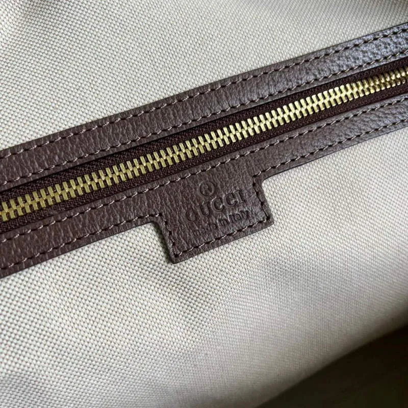 Gucci 696039 Jumbo GG Large Duffle Bag Brown