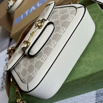 Gucci 658574 Gucci Horsebit 1955 Mini Bag beige leather