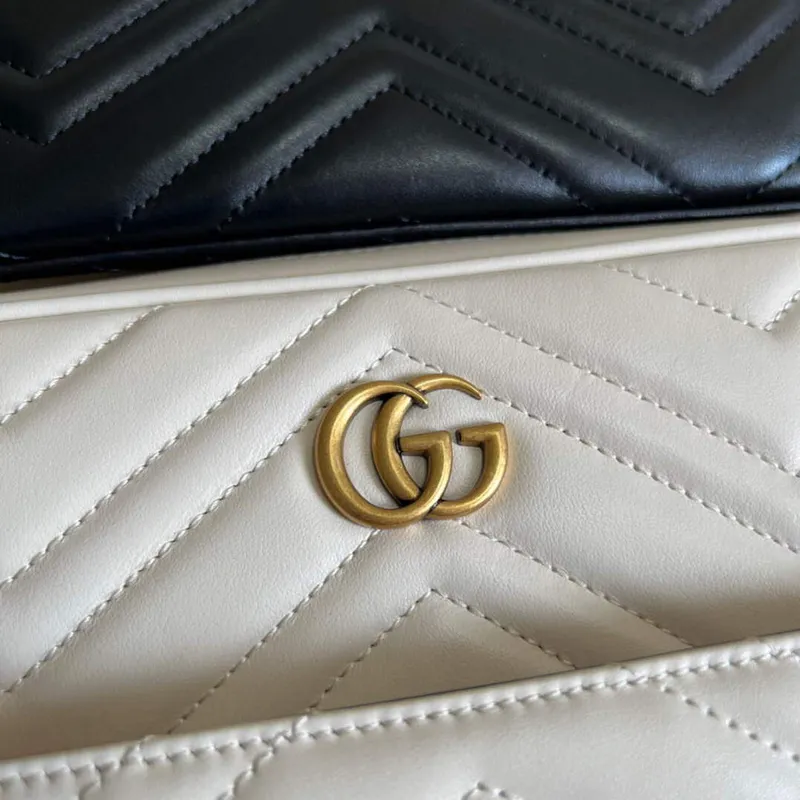 Gucci 699758 Double G multi use mini bag White