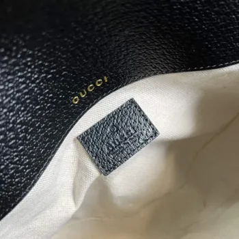 Adidas x Gucci 658574 Horsebit 1955 mini bag black and white leather