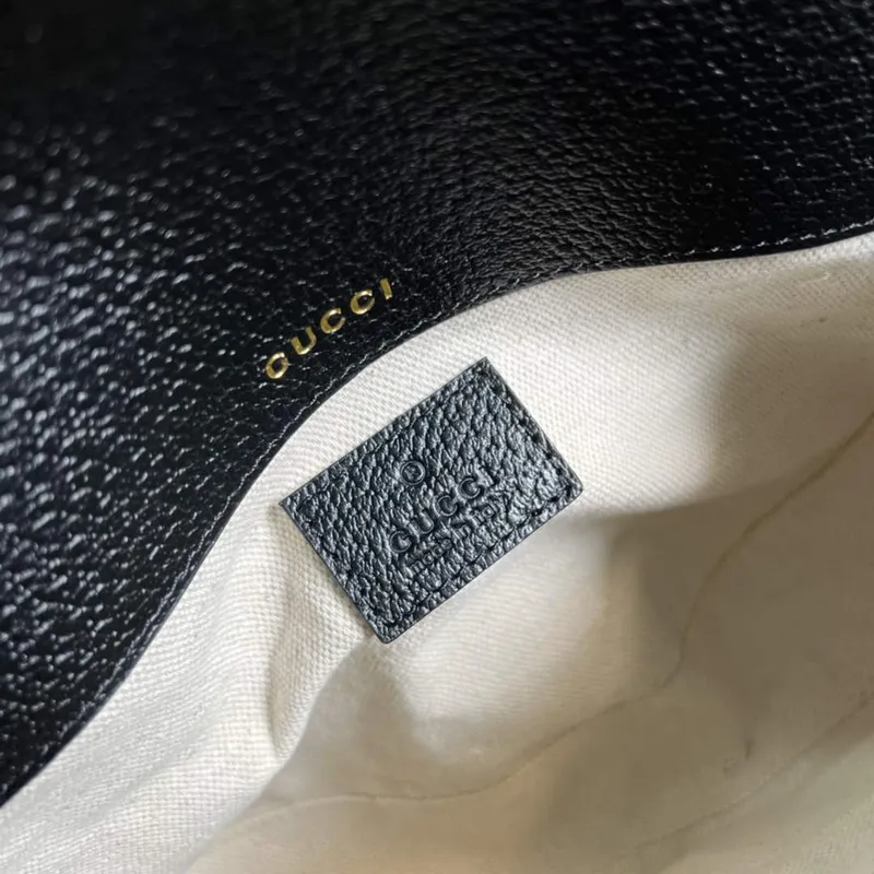 Adidas x Gucci 658574 Horsebit 1955 mini bag black and white leather