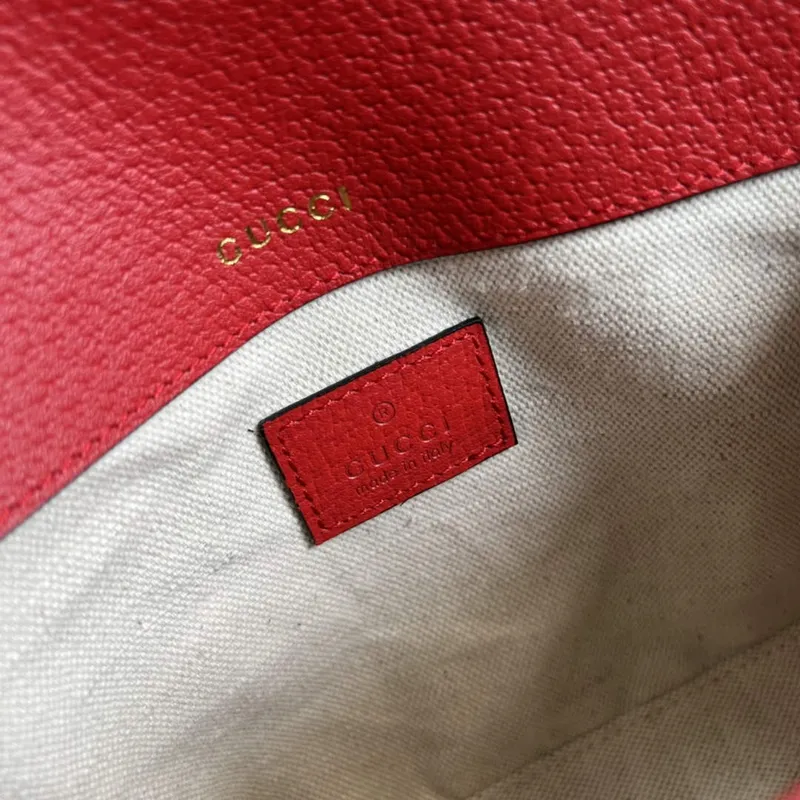 Adidas x Gucci 658574 Horsebit 1955 mini bag red and white leather