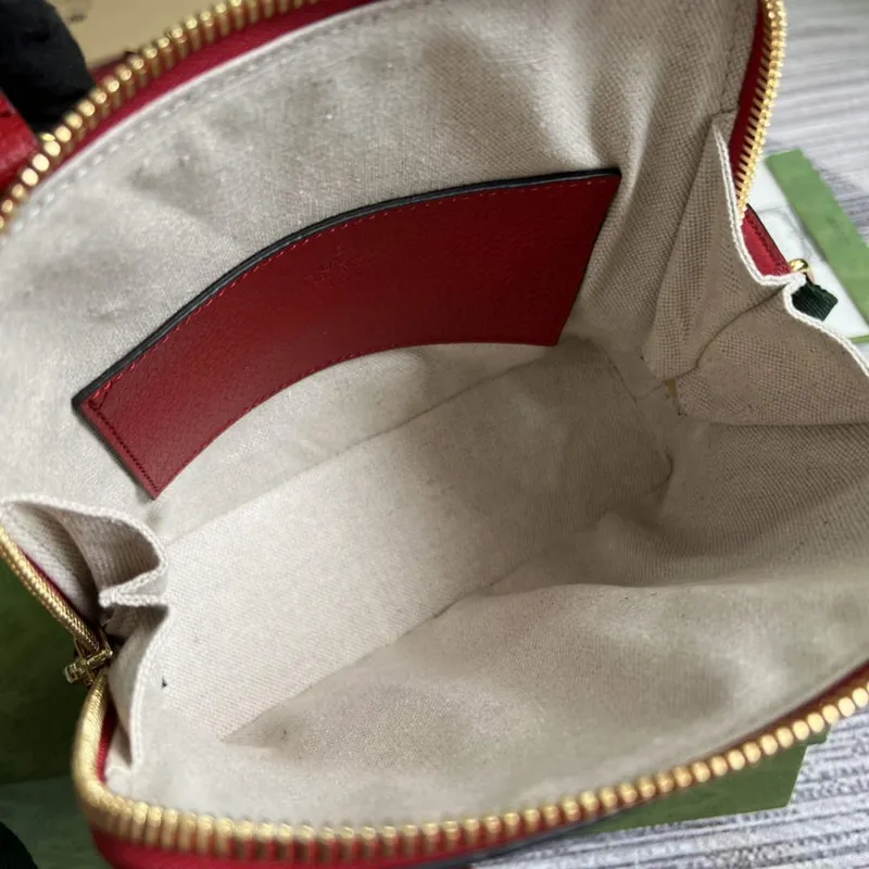 Adidas x Gucci 677212 Horsebit 1955 mini bag red and white leather