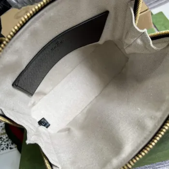 Adidas x Gucci 677212 Horsebit 1955 mini bag Black and white leather