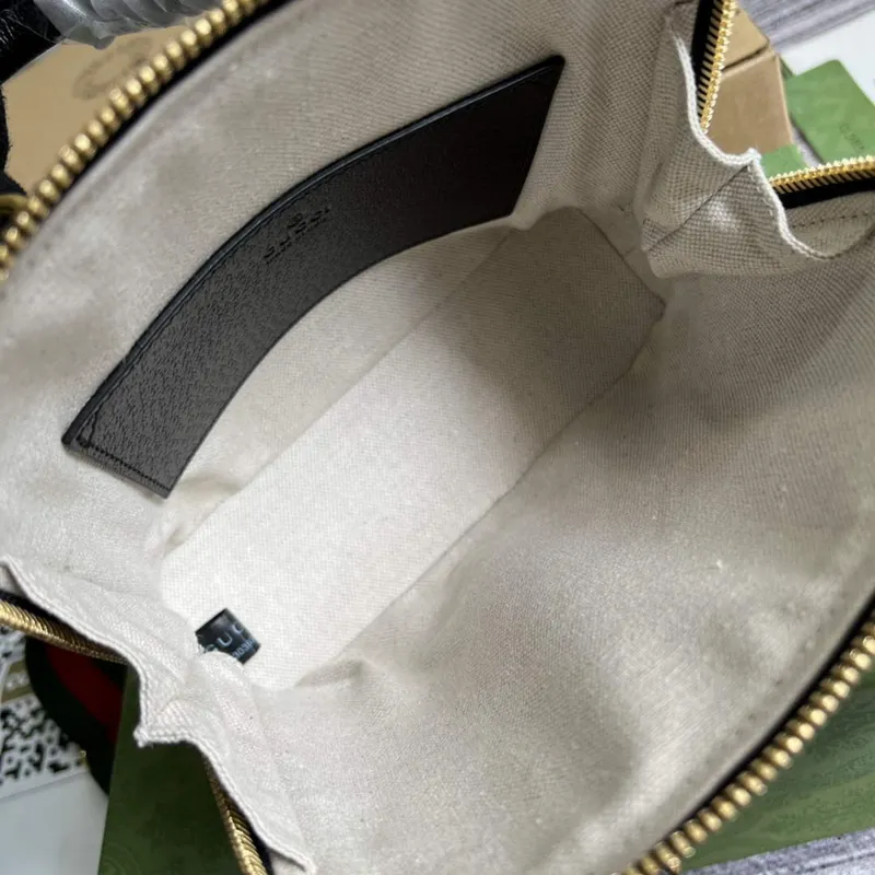 Adidas x Gucci 677212 Horsebit 1955 mini bag Black and white leather