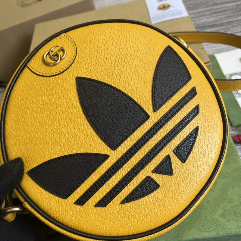 Adidas x Gucci Ophidia shoulder bag 702626 Yellow leather
