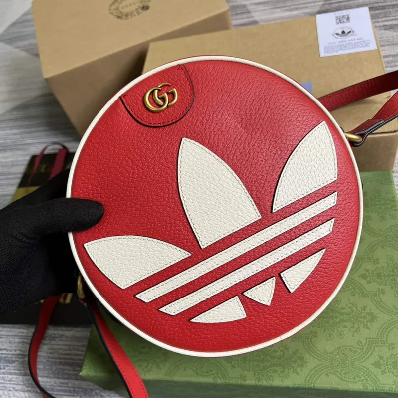 Adidas x Gucci Ophidia shoulder bag 702626 Red leather