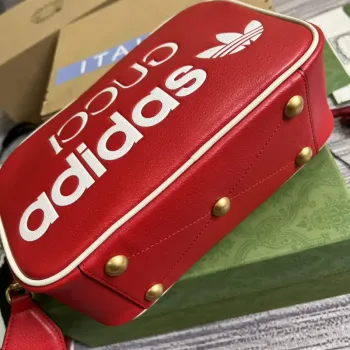 Adidas  x Gucci small shoulder bag 702427 Red leather
