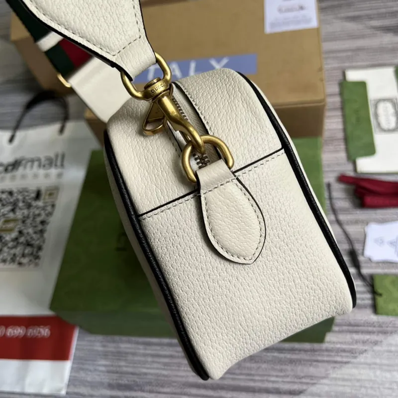 Adidas x Gucci small shoulder bag 702427 White leather