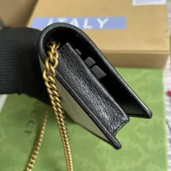Adidas x Gucci  621892 wallet with chain Off white and black leather