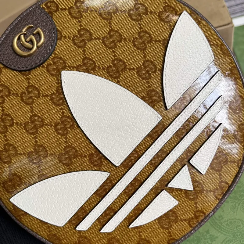 Adidas x Gucci  702640 Ophidia small shoulder bag Beige and brown