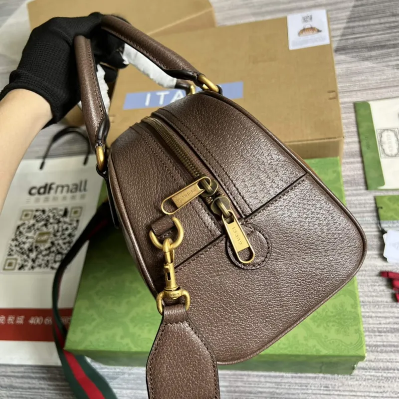 Adidas x Gucci 702397 mini duffle bag brown