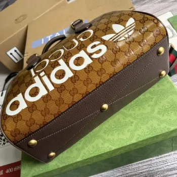 Adidas x Gucci 702397 mini duffle bag brown