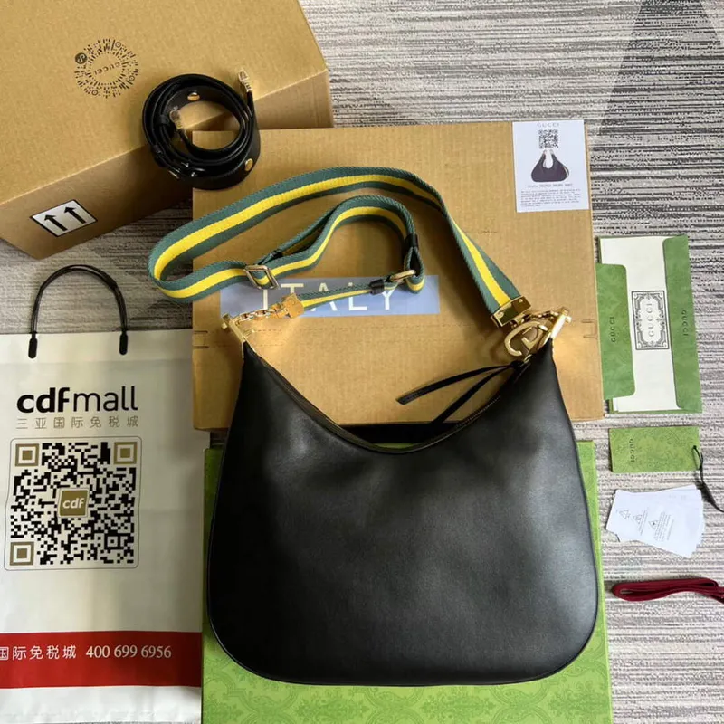 Gucci 702823 Gucci Attache large shoulder bag Black