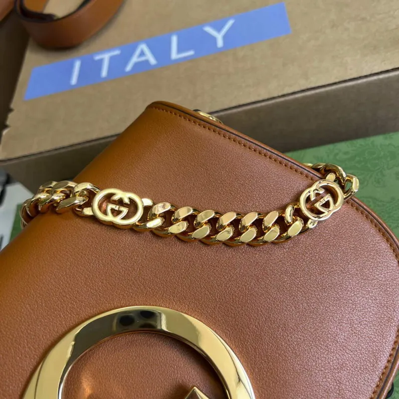 Gucci 699268 Gucci Blondie shoulder leather bag Light Brown