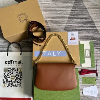 Gucci 699268 Gucci Blondie shoulder leather bag Brown