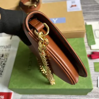 Gucci 699268 Gucci Blondie shoulder leather bag Brown