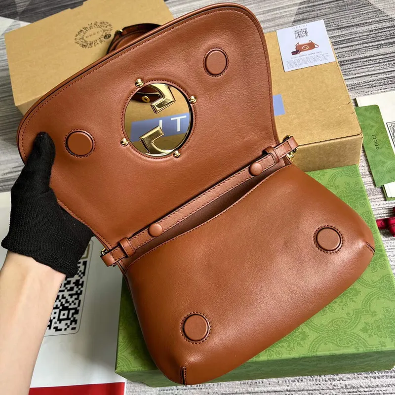 Gucci 699268 Gucci Blondie shoulder leather bag Brown