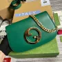 Gucci 699268 Gucci Blondie shoulder leather bag Green