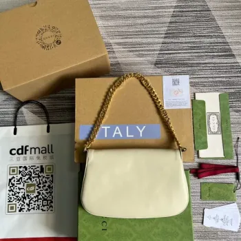 Gucci 699268 Gucci Blondie shoulder leather bag White